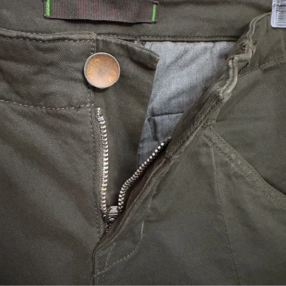 J Brand Olive Green Cargo Pants Zipper Ankle Slim Fit Size 27 - Picture 3 of 9